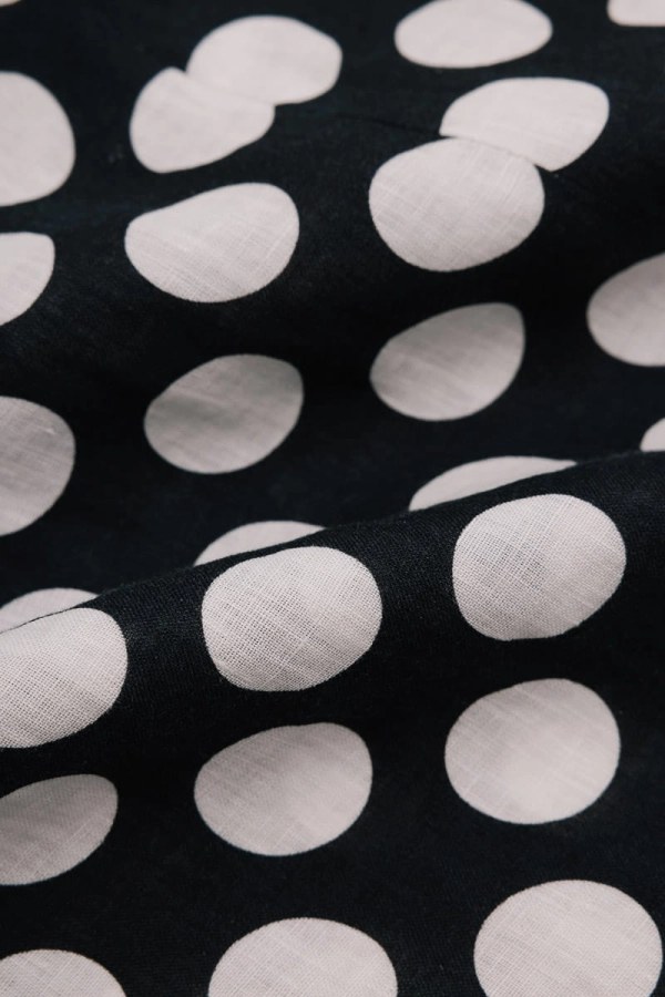 Bluzka lniana Coquette, w kropki