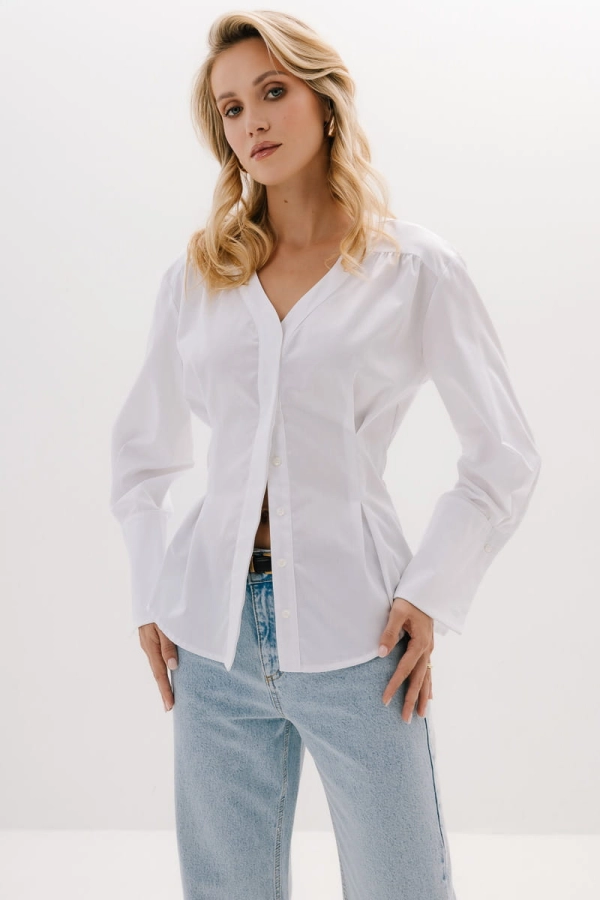 Koszula Jackie Shirt bawełniana, biała