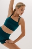 Top bawełniany Sculpt, zielony