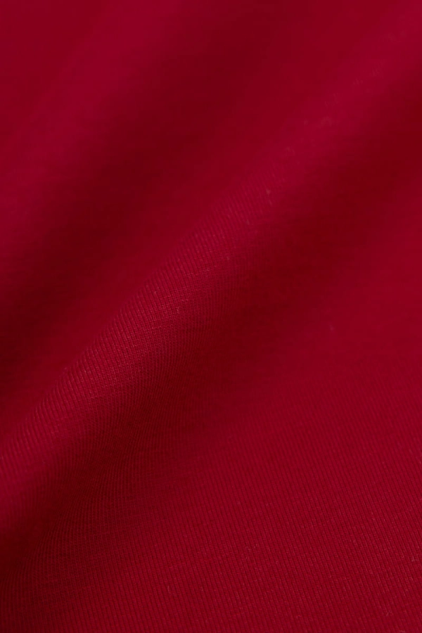 Top bawełniany Sculpt, czerwony