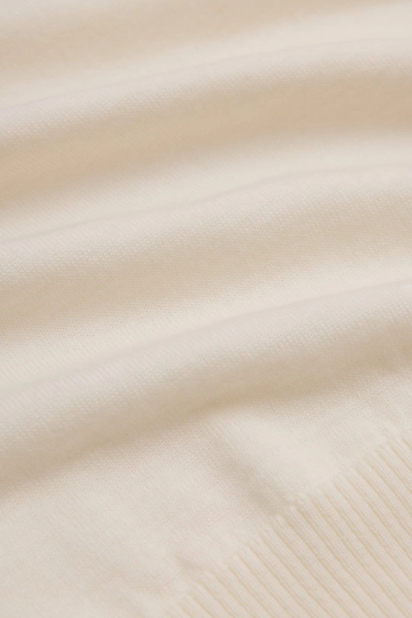 Golf Daisy z wełny merino, biały