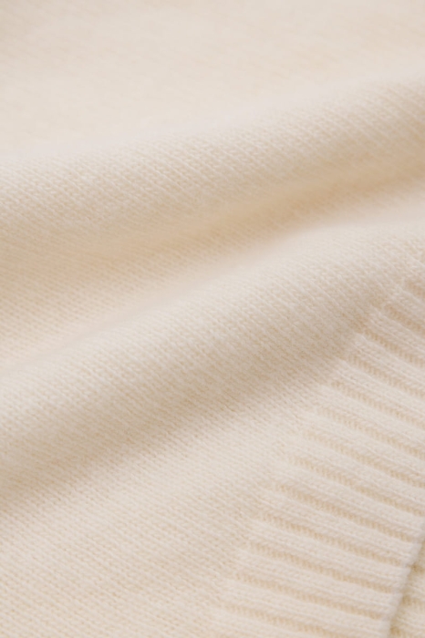 Sweter Mild wełniany, kremowy