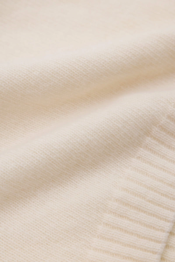 Sweter Mild wełniany, kremowy