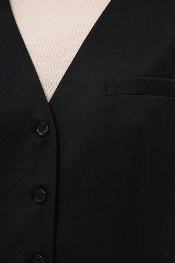 Kamizelka Florentina wełniana, czarna