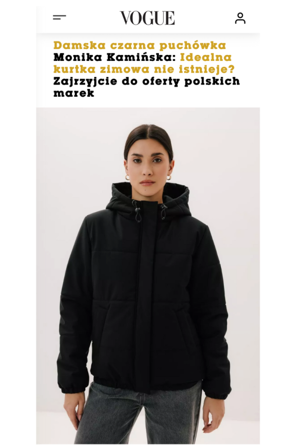 Kurtka Woolaspen wełniana, czarna