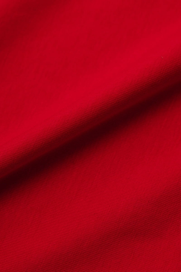 T-shirt Natural O-neck bawełniany, czerwony