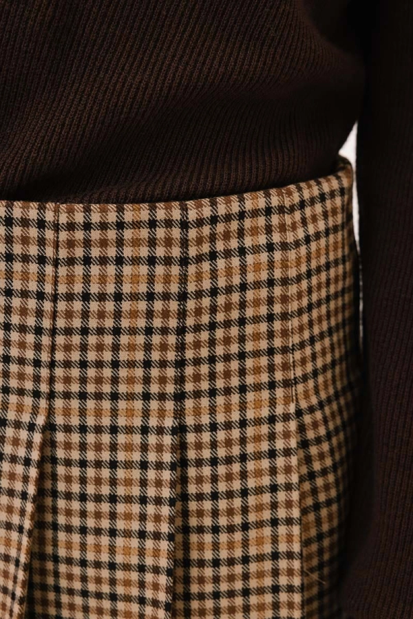 Spódnica Chloe wełniana mini, w kratkę