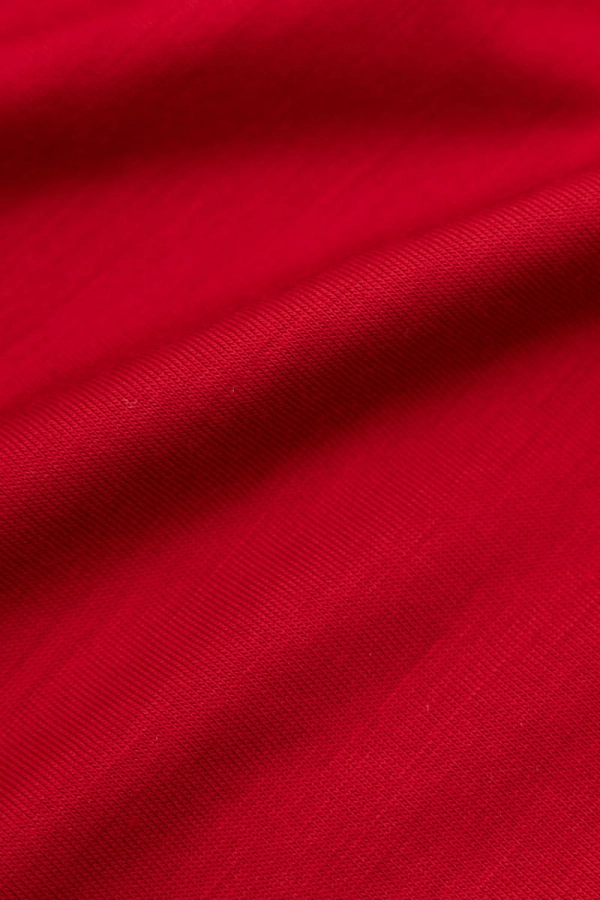 Longsleeve Traverse wełniany, czerwony