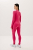 Legginsy Trail wełniane, różowe