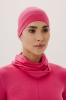 Czapka jednowarstwowa wełniana, różowa