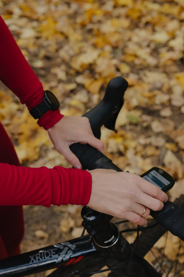 Koszulka kolarska Aero wełniana, czerwona
