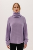 Golf Ella z wełny merino, fioletowy