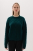 Sweter wełniany w romby Karo, zielony