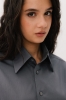 Koszula Boyfriend Shirt Oversize bawełniana, szara
