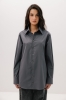 Koszula Boyfriend Shirt Oversize bawełniana, szara