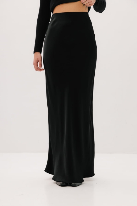 Spódnica Raven wiskozowa, czarna