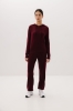 Bluza Merinowear z wełny merino, bordowa