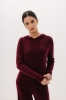 Bluza Merinowear z wełny merino, bordowa