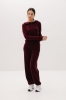 Bluza Merinowear z wełny merino, bordowa