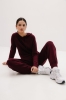 Bluza Merinowear z wełny merino, bordowa