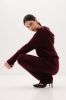 Bluza Merinowear z wełny merino, bordowa