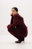 Bluza Merinowear z wełny merino, bordowa