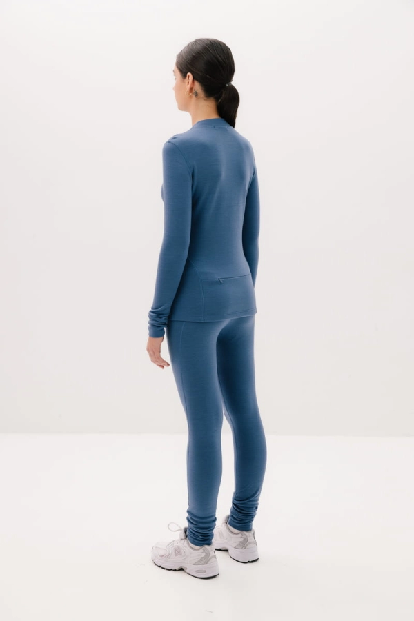 Extra Warm Traverse longsleeve sportowy wełniany, niebieski