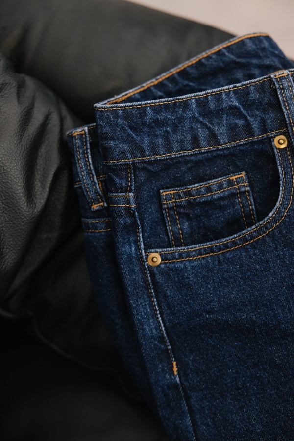 Spodnie Jeansowe Mirage z bawełny organicznej, granatowe