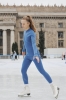 Extra Warm Trail legginsy sportowe wełniane, niebieskie