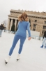 Extra Warm Trail legginsy sportowe wełniane, niebieskie