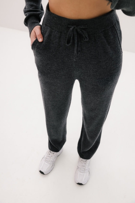 Spodnie Merinowear z wełny merino, szare