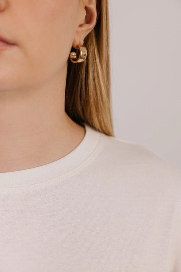 T-shirt oversize Breeze bawełna z algami, kremowy