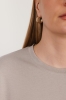 T-shirt oversize Breeze bawełna z algami, beżowy