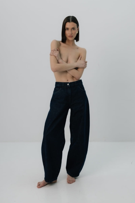 Spodnie Jeansowe Street Step, granatowe