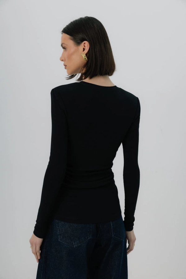 Longsleeve Mistral bawełniany, czarny