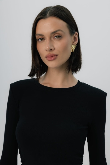 Longsleeve Mistral bawełniany, czarny