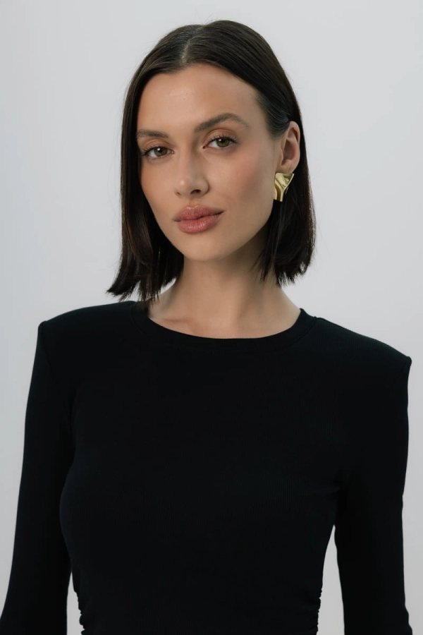 Longsleeve Mistral bawełniany, czarny