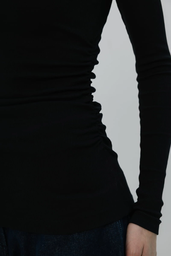 Longsleeve Mistral bawełniany, czarny