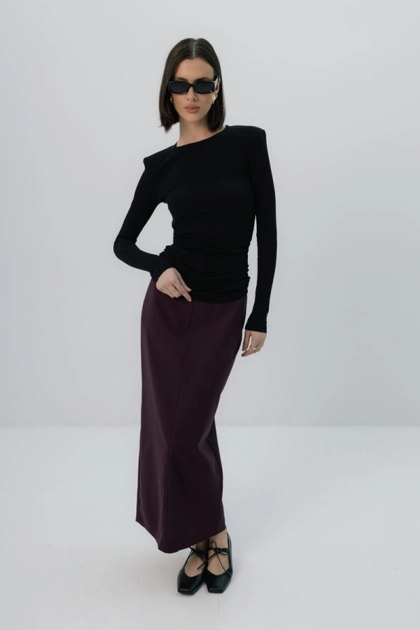 Longsleeve Mistral bawełniany, czarny