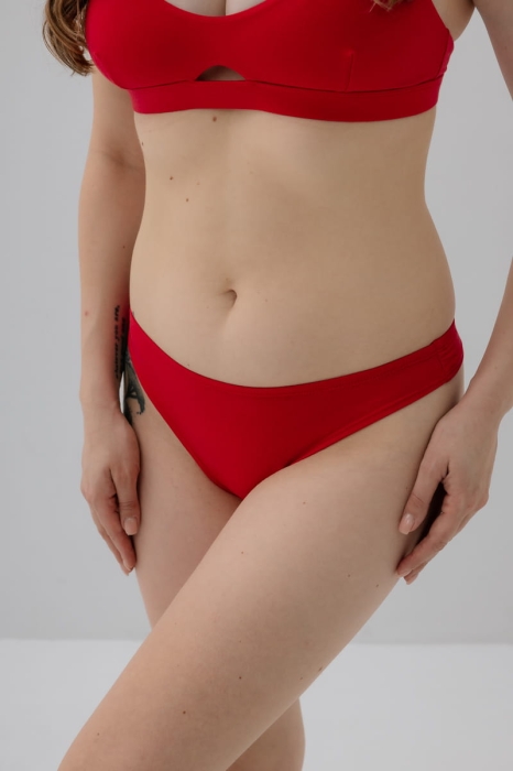 Stringi bawełniane Line, czerwone