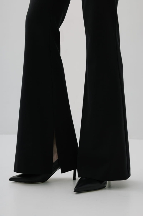 Spodnie wełniane Chelsea, czarne