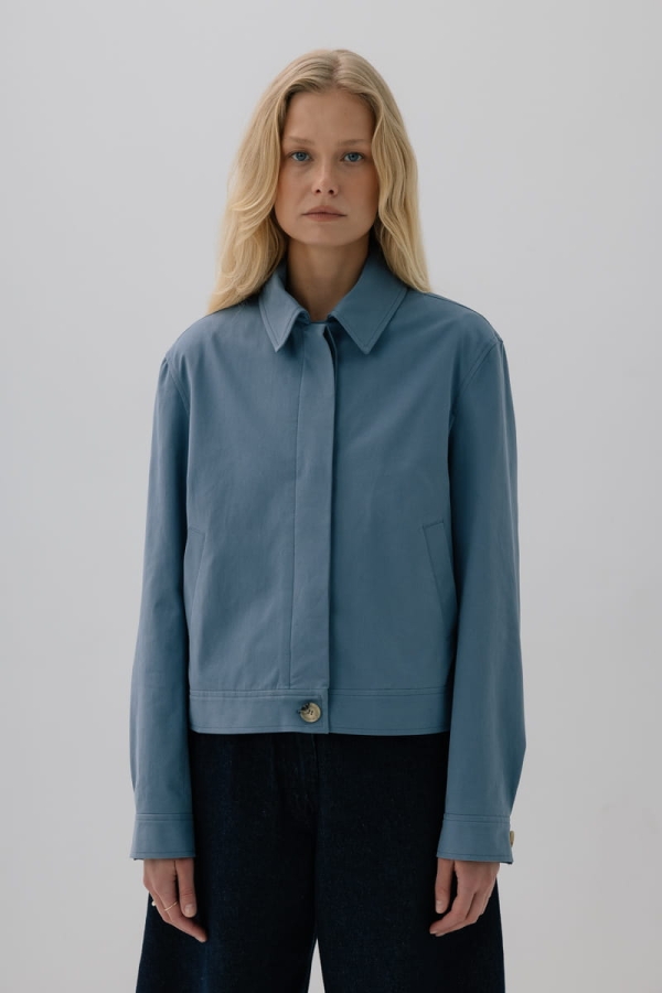 Kurtka bawełniana Odette, niebieska