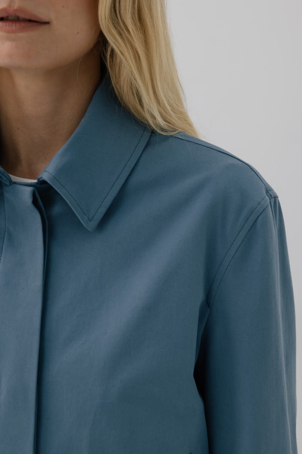 Kurtka bawełniana Odette, niebieska