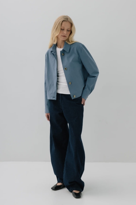 Kurtka bawełniana Odette, niebieska