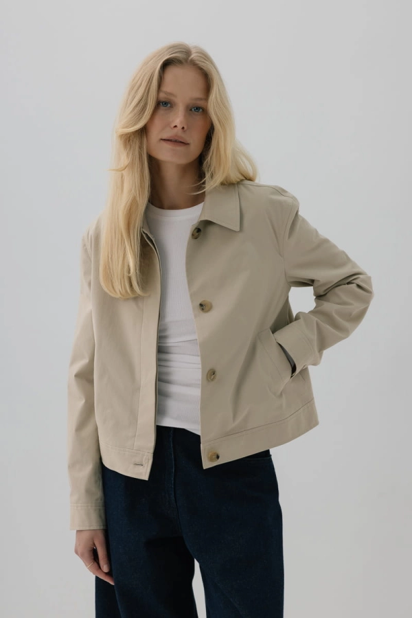 Kurtka bawełniana Odette, beżowa