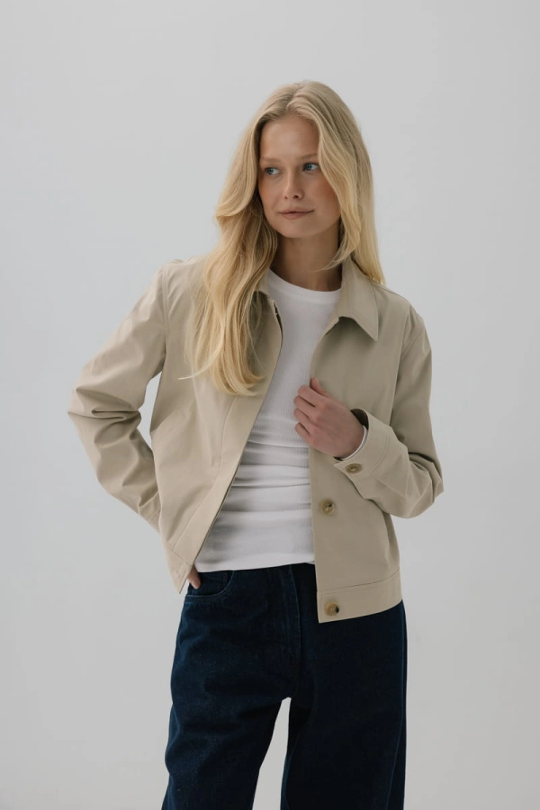 Kurtka bawełniana Odette, beżowa