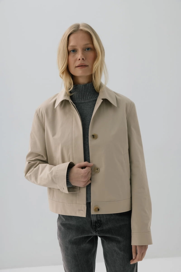 Kurtka bawełniana Odette, beżowa