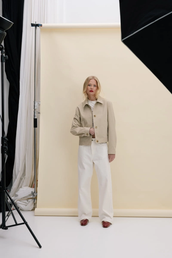 Kurtka bawełniana Odette, beżowa