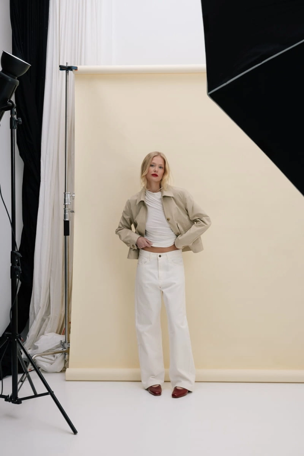 Kurtka bawełniana Odette, beżowa