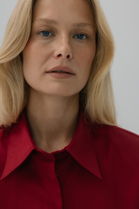 Koszula Pure bawełniana, czerwona